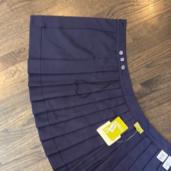 NWT- Juniors Navy Blue Pleated Skirt by Q Mack ( size XS) - Picture 6 of 7